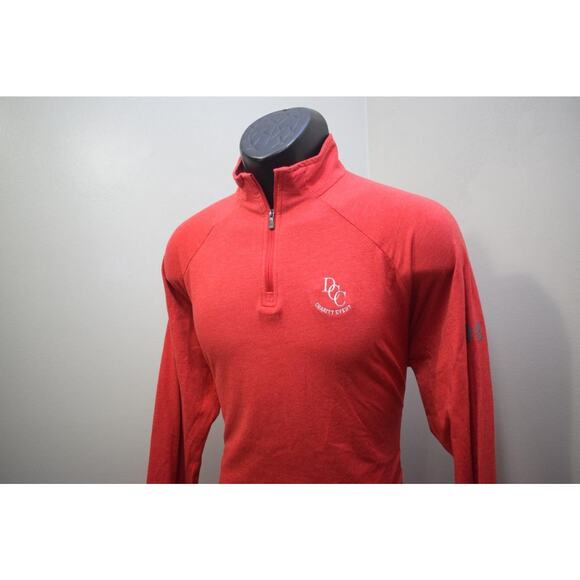 Under Armour Zip Neck Golf Jacket HeatGear Loose Charged Cotton Mens Size Large - Picture 3 of 10